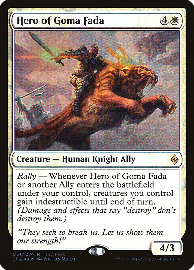 Hero of Goma Fada 31 (Unique and Miscellaneous Promos)  - Foil | Good Games Modbury