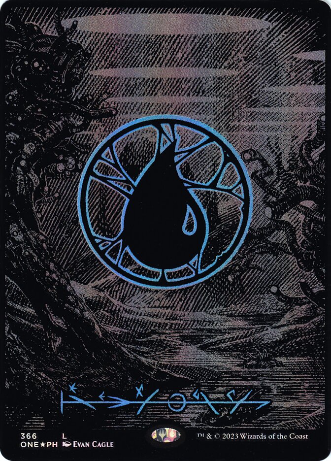 Island 366 (Phyrexia: All Will Be One)  - Oil Slick Foil | Good Games Modbury