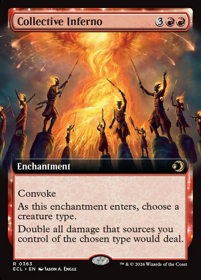 Collective Inferno 363 (Lorwyn Eclipsed)  - Extended Art Foil | Good Games Modbury