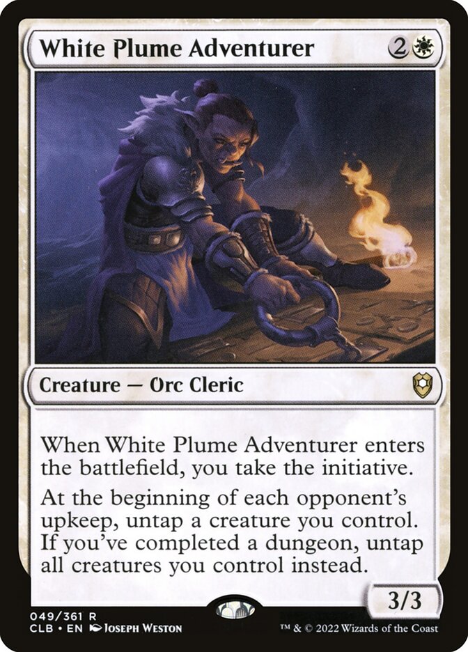 White Plume Adventurer 49 (Commander Legends: Battle for Baldur's Gate)  | Good Games Modbury