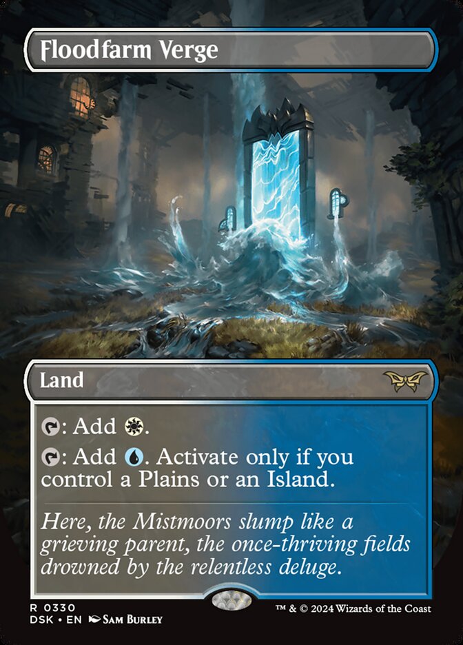 Floodfarm Verge 330 (Duskmourn: House of Horror)  - Borderless Foil | Good Games Modbury