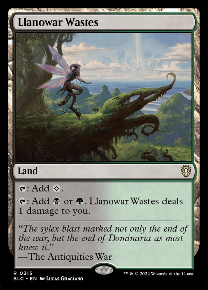 Llanowar Wastes 315 (Commander: Bloomburrow)  | Good Games Modbury