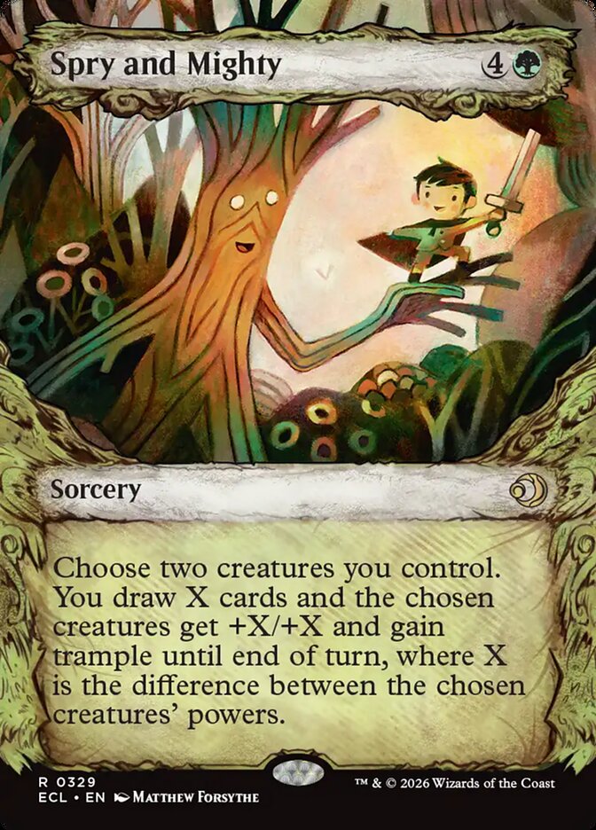 Spry and Mighty  329/273 (Lorwyn Eclipsed)  - Showcase Foil | Good Games Modbury