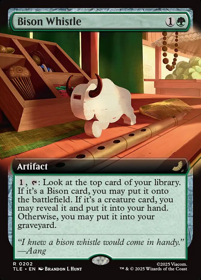 Bison Whistle 202/317 (Avatar: The Last Airbender: Eternal-Legal)  - Extended Art Foil | Good Games Modbury