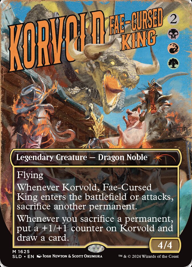 Korvold, Fae-Cursed King 1625 (Secret Lair Drop Series)  - Borderless | Good Games Modbury