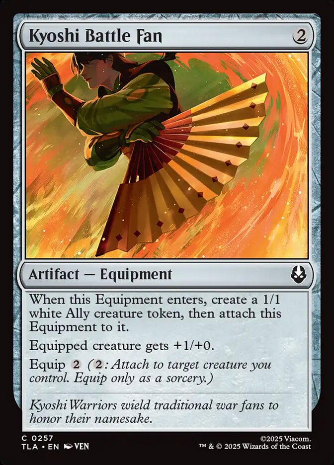 Kyoshi Battle Fan 257 (Avatar: The Last Airbender)  - Foil | Good Games Modbury