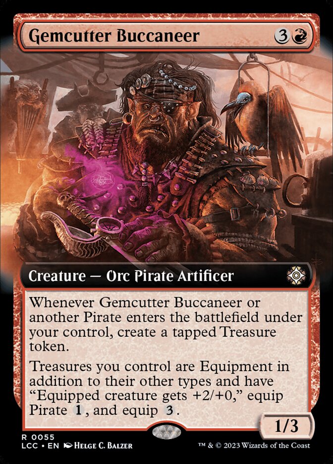 Gemcutter Buccaneer 55/370 (Commander: The Lost Caverns of Ixalan)  - Extended Art | Good Games Modbury