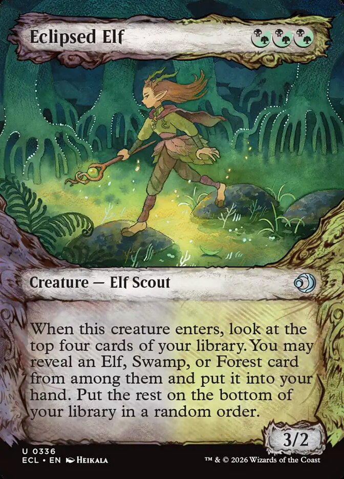Eclipsed Elf  336 (Lorwyn Eclipsed)  - Showcase Foil | Good Games Modbury