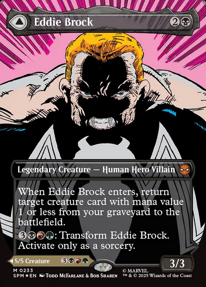 Eddie Brock // Venom, Lethal Protector 233 (Marvel's Spider-Man)  - Borderless Foil | Good Games Modbury