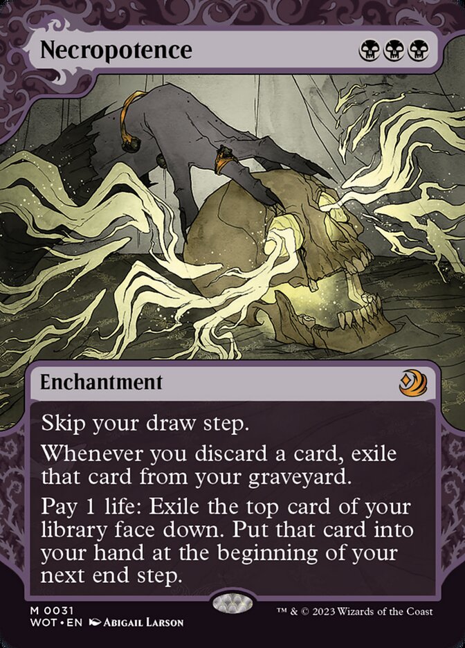 Necropotence 31/63 (Wilds of Eldraine: Enchanting Tales)  - Showcase Foil | Good Games Modbury