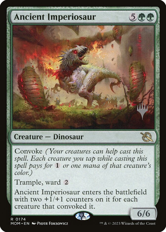 Ancient Imperiosaur 174p/162 (Promo Pack: March of the Machine)  - Foil | Good Games Modbury