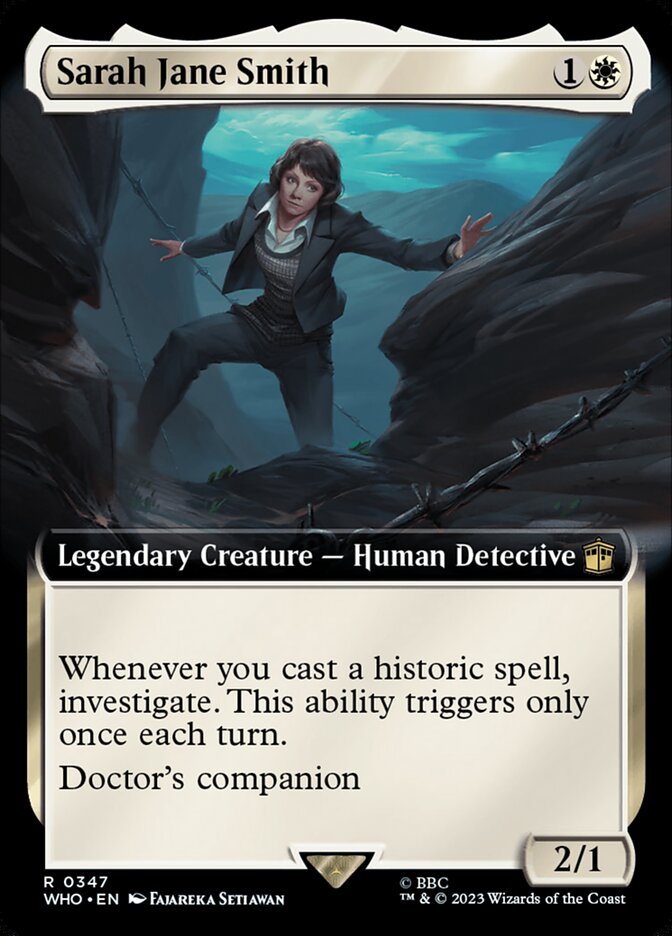 Sarah Jane Smith 347/331 (Universes Beyond: Doctor Who)  - Extended Art Foil | Good Games Modbury