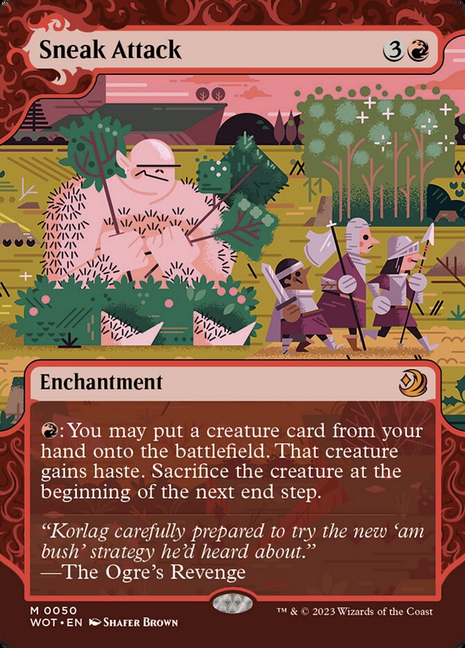 Sneak Attack 50/63 (Wilds of Eldraine: Enchanting Tales)  - Showcase Foil | Good Games Modbury