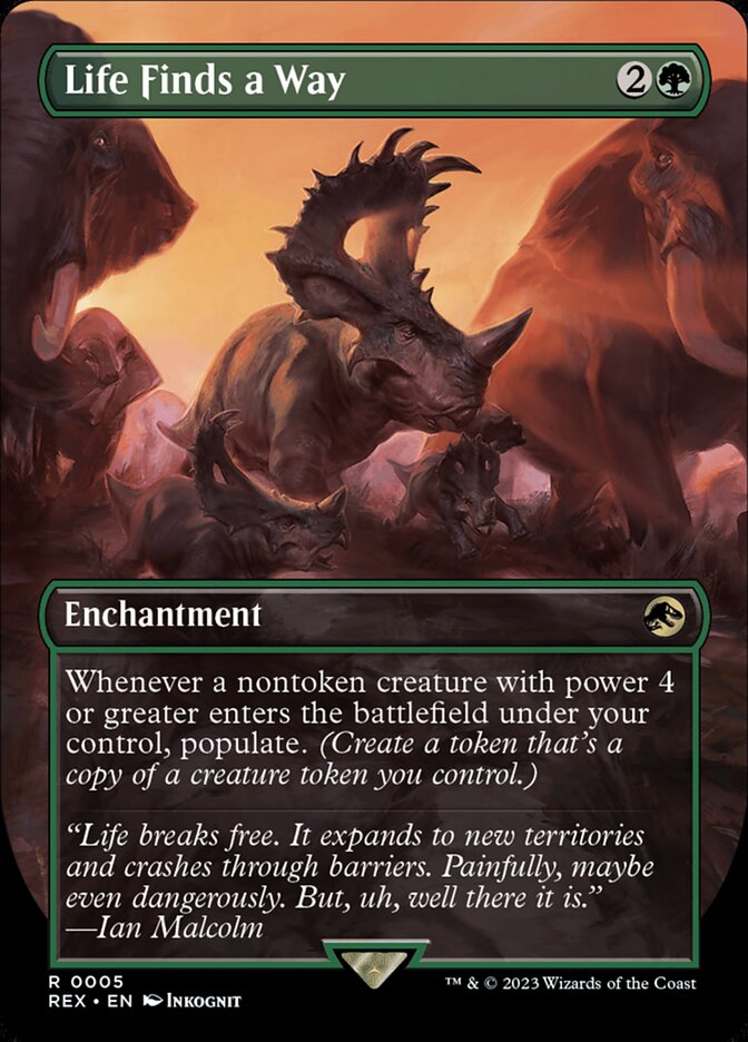 Life Finds a Way 5 (Universes Beyond: Jurassic World Collection)  - Borderless Foil | Good Games Modbury