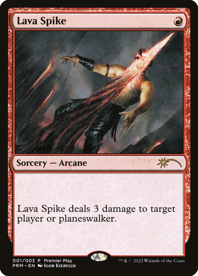 Lava Spike 1/3 (Pro Tour Promos)  - Foil | Good Games Modbury