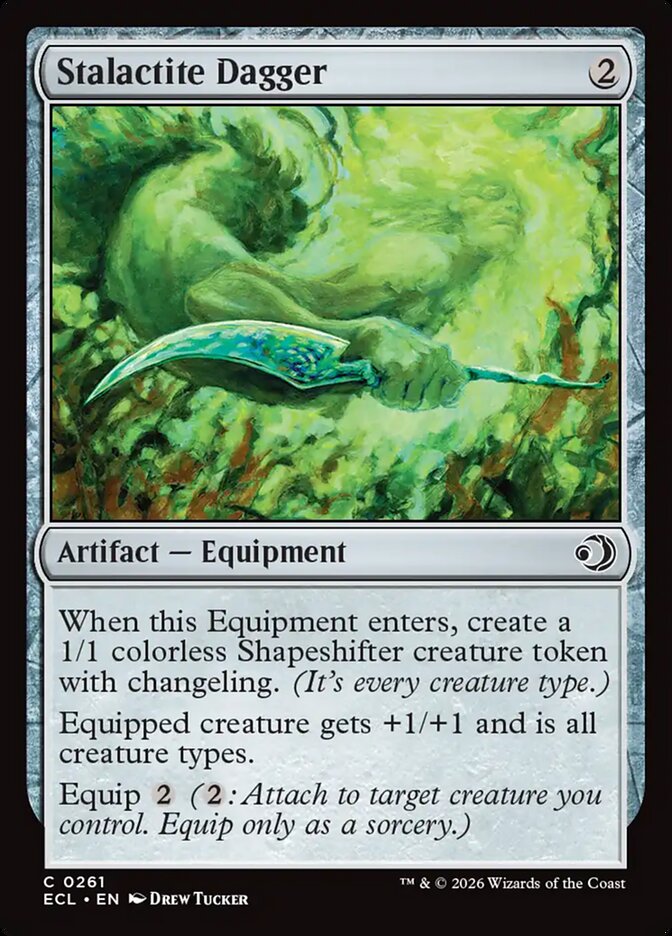Stalactite Dagger 261 (Lorwyn Eclipsed)  - Foil | Good Games Modbury