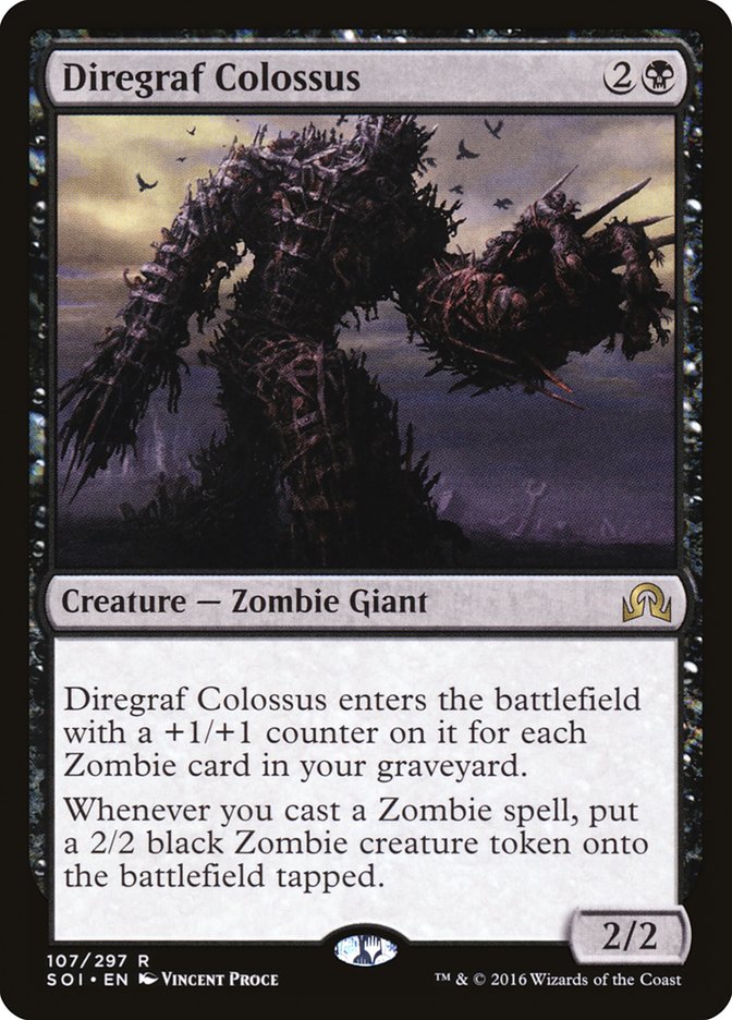 Diregraf Colossus 107 (Shadows over Innistrad)  - Foil | Good Games Modbury