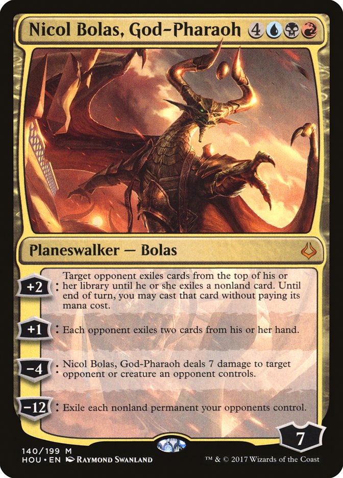 Nicol Bolas God Pharaoh 140 (Hour of Devastation)  - Foil | Good Games Modbury