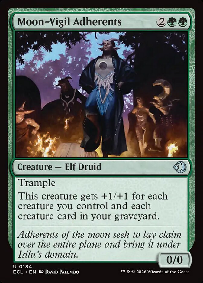 Moon-Vigil Adherents 184/273 (Lorwyn Eclipsed)  - Foil | Good Games Modbury