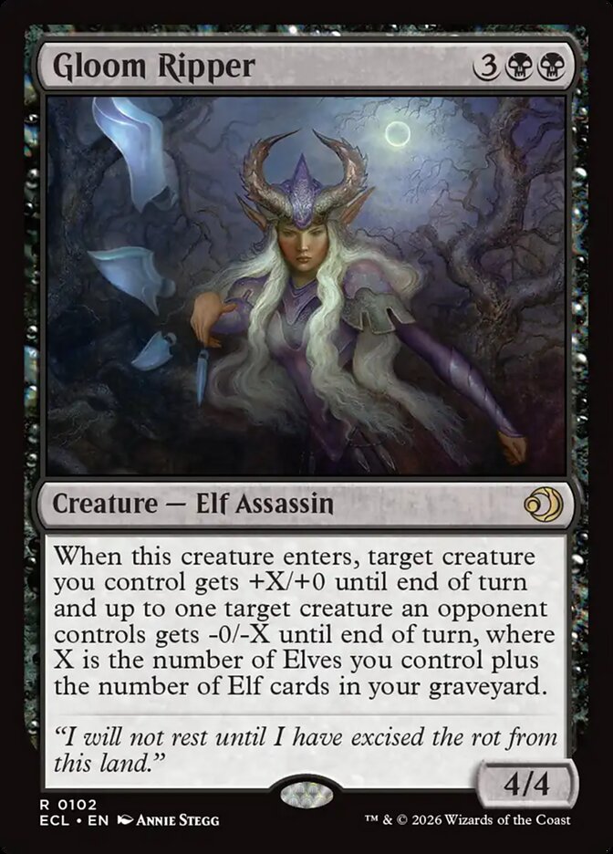 Gloom Ripper 102/273 (Lorwyn Eclipsed)  - Foil | Good Games Modbury