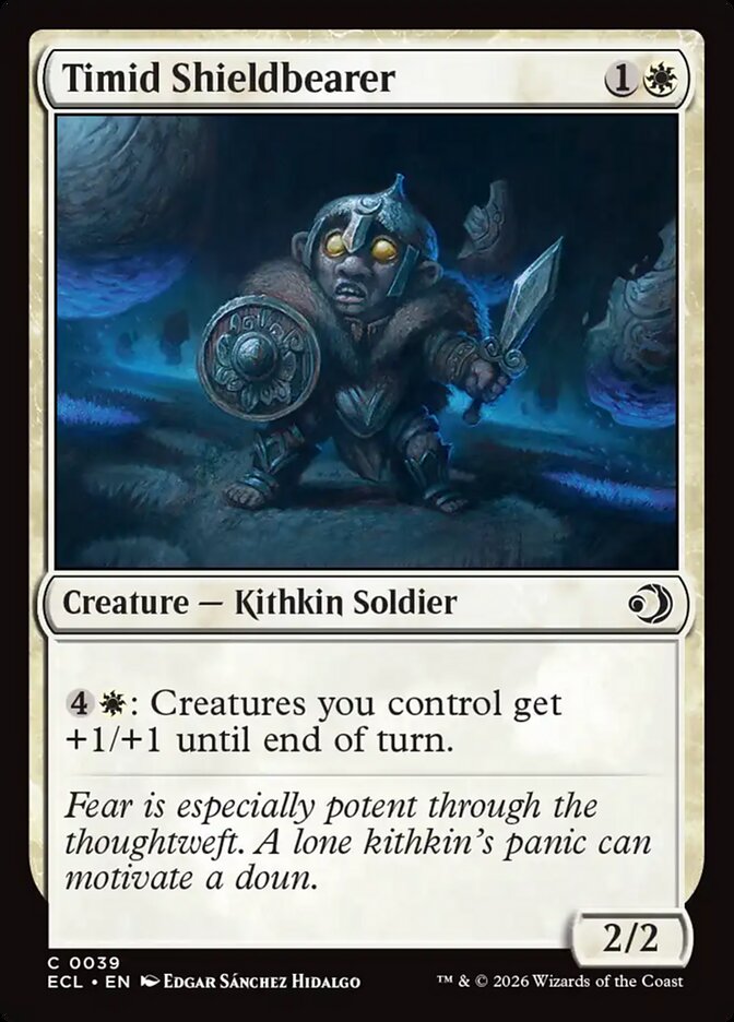 Timid Shieldbearer 39 (Lorwyn Eclipsed)  - Foil | Good Games Modbury