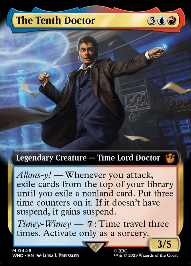 The Tenth Doctor 446/331 (Universes Beyond: Doctor Who)  - Extended Art Foil | Good Games Modbury