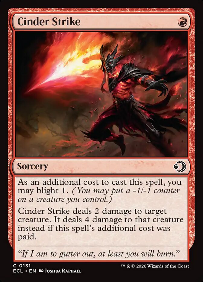 Cinder Strike 131/273 (Lorwyn Eclipsed)  - Foil | Good Games Modbury