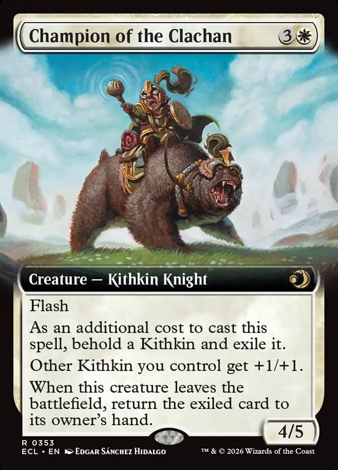Champion of the Clachan  353/273 (Lorwyn Eclipsed)  - Extended Art Foil | Good Games Modbury