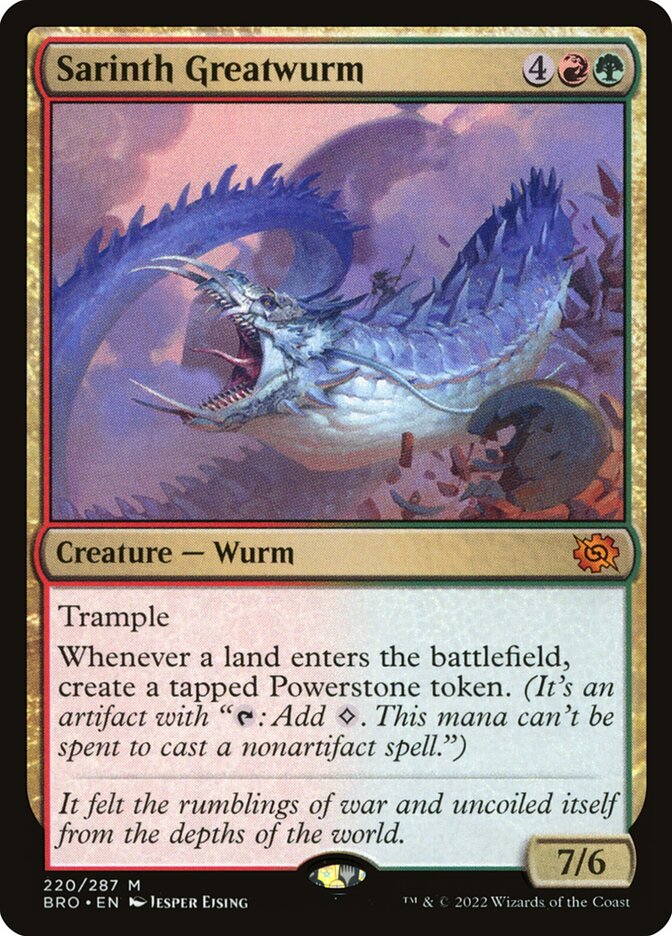 Sarinth Greatwurm 220 (The Brothers' War)  | Good Games Modbury