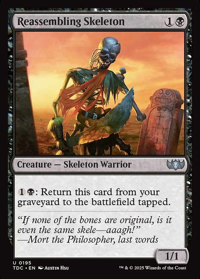 Reassembling Skeleton 195 (Commander: Tarkir: Dragonstorm)  | Good Games Modbury
