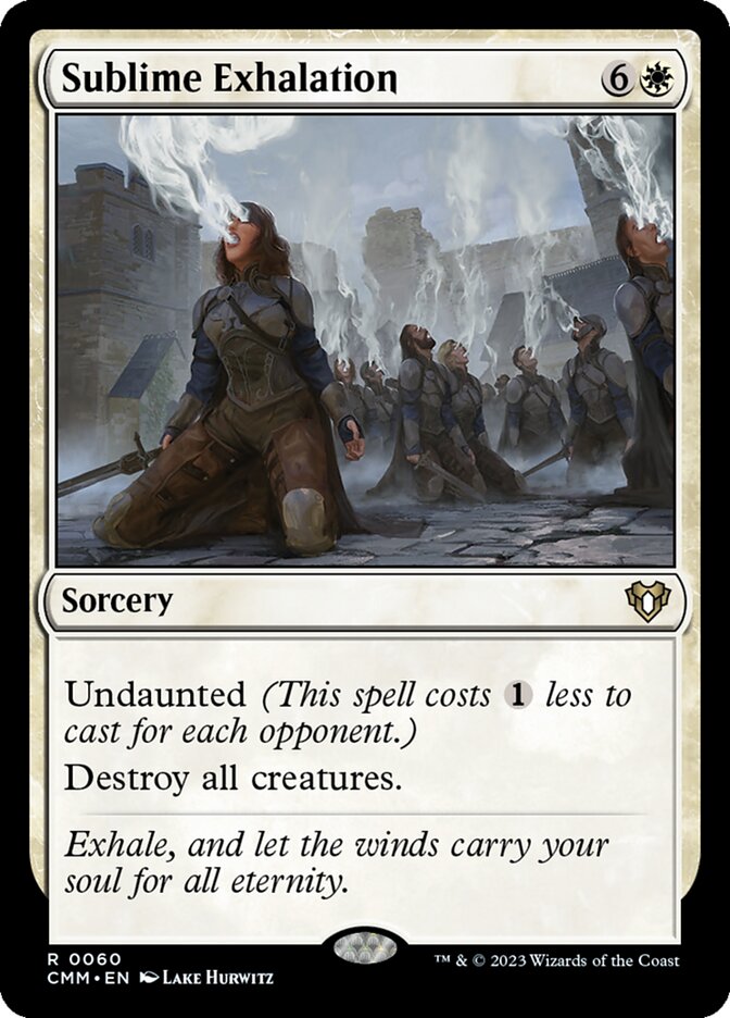 Sublime Exhalation 60/451 (Commander Masters)  - Foil | Good Games Modbury