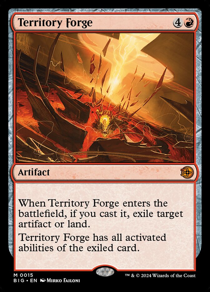 Territory Forge 15/30 (Outlaws of Thunder Junction: The Big Score)  - Foil | Good Games Modbury