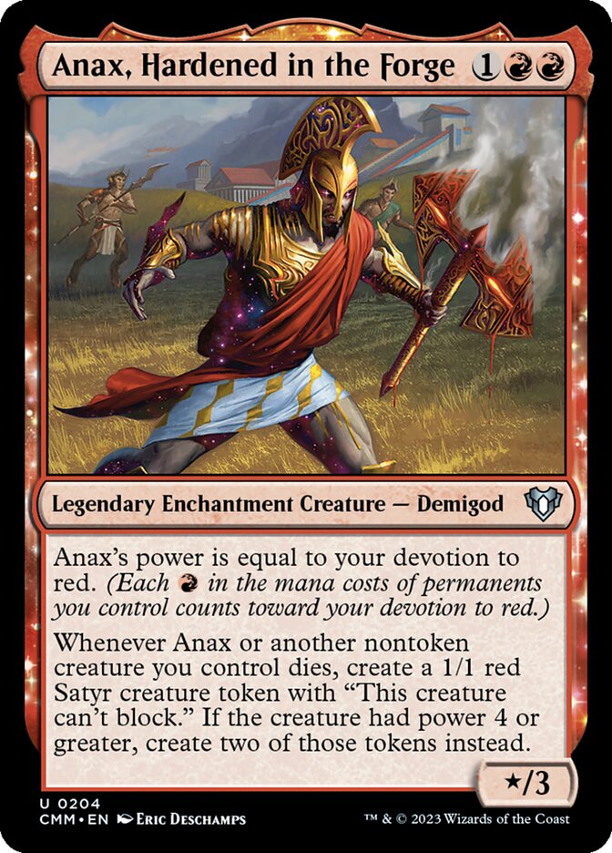 Anax, Hardened in the Forge 204/451 (Commander Masters)  | Good Games Modbury