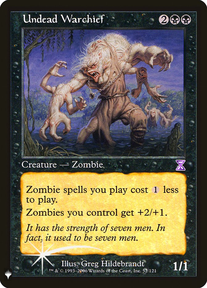 Undead Warchief TSB-52/5075 (The List Reprints)  - Foil | Good Games Modbury