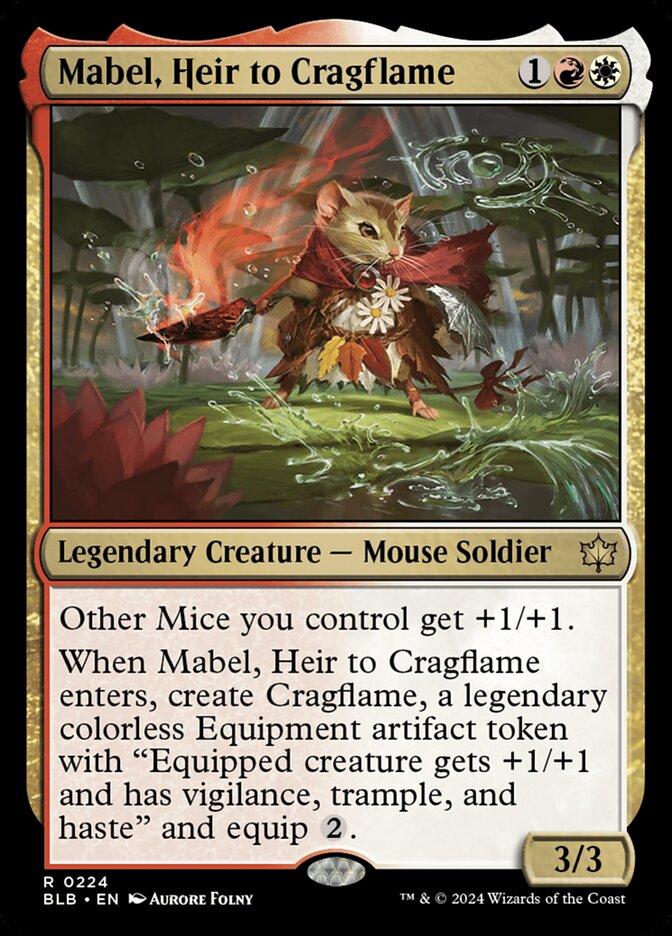 Mabel, Heir to Cragflame 224 (Bloomburrow)  | Good Games Modbury