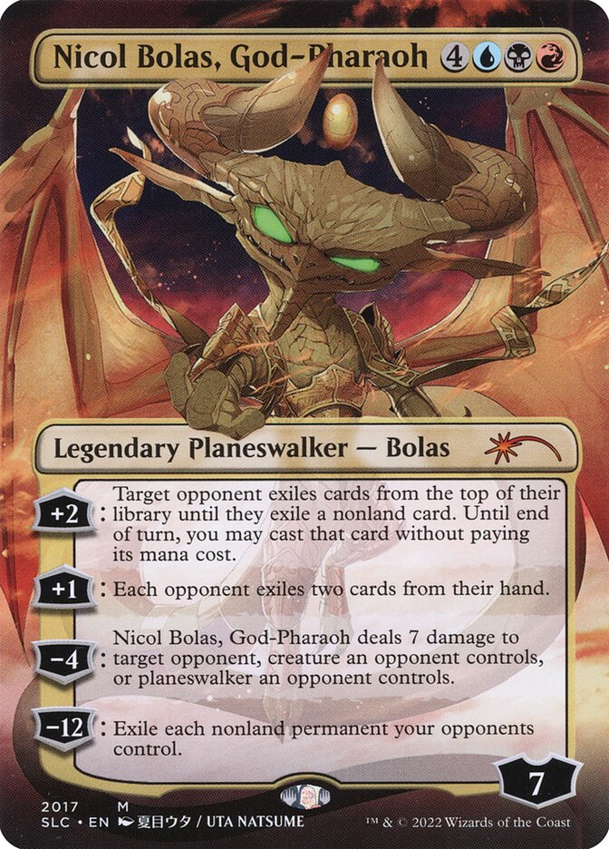 Nicol Bolas, God-Pharaoh 2017/84 (Secret Lair Countdown Kit)  - Borderless Foil | Good Games Modbury