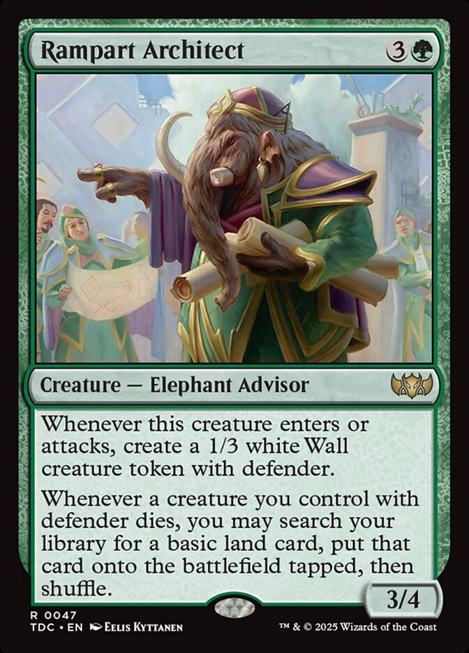 Rampart Architect 47 (Commander: Tarkir: Dragonstorm)  | Good Games Modbury