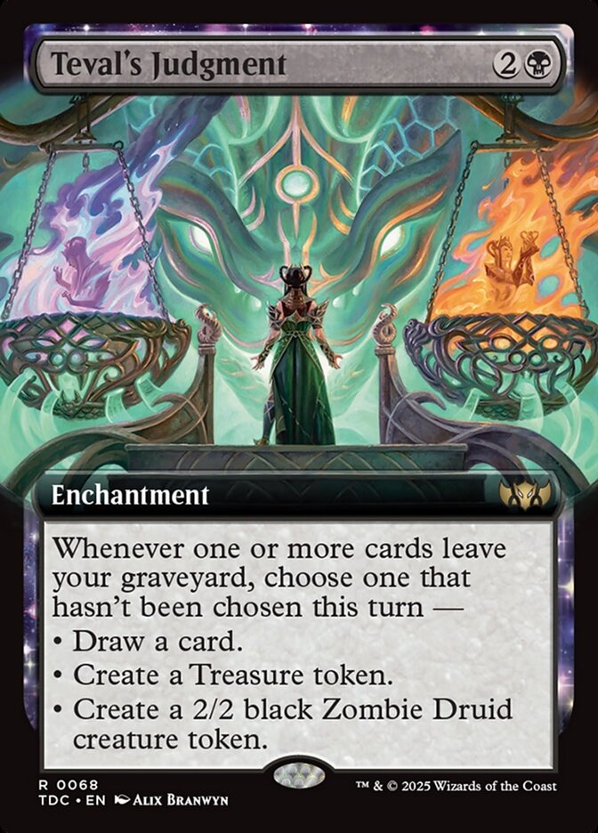 Teval's Judgment 68 (Commander: Tarkir: Dragonstorm)  - Extended Art | Good Games Modbury