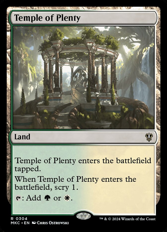 Temple of Plenty 304/311 (Commander: Murders at Karlov Manor)  | Good Games Modbury