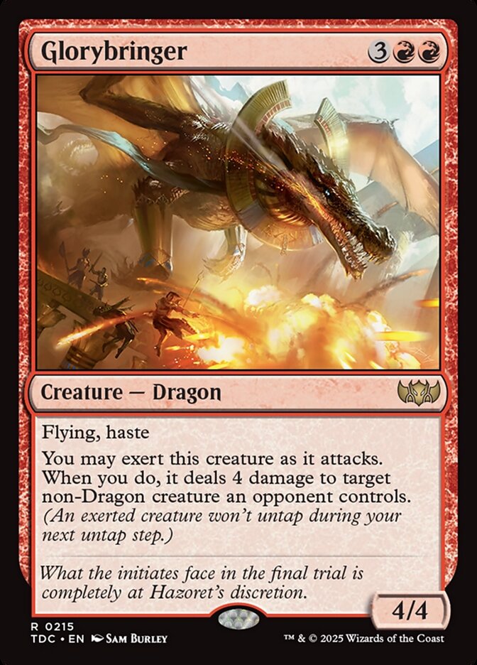 Glorybringer 215 (Commander: Tarkir: Dragonstorm)  | Good Games Modbury