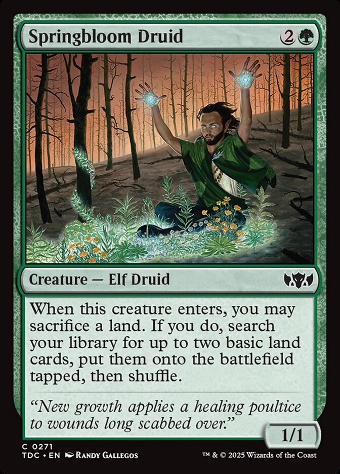 Springbloom Druid 271 (Commander: Tarkir: Dragonstorm)  | Good Games Modbury