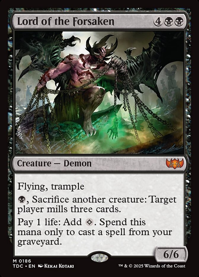 Lord of the Forsaken 186/413 (Commander: Tarkir: Dragonstorm)  | Good Games Modbury