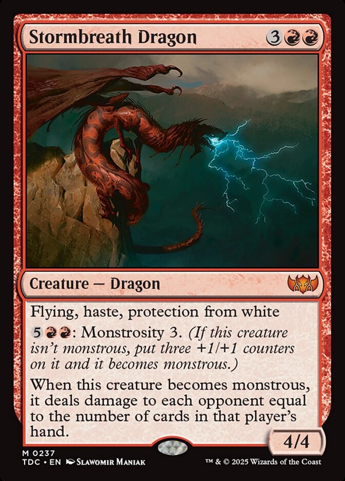 Stormbreath Dragon 237/50 (Commander: Tarkir: Dragonstorm)  | Good Games Modbury