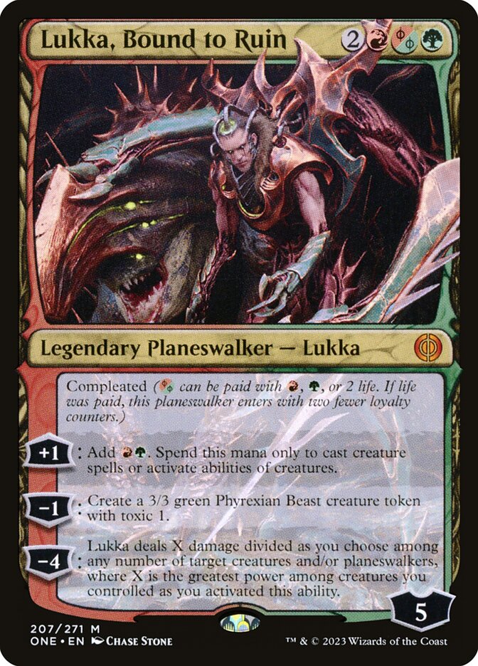 Lukka, Bound to Ruin 207/271 (Phyrexia: All Will Be One)  | Good Games Modbury