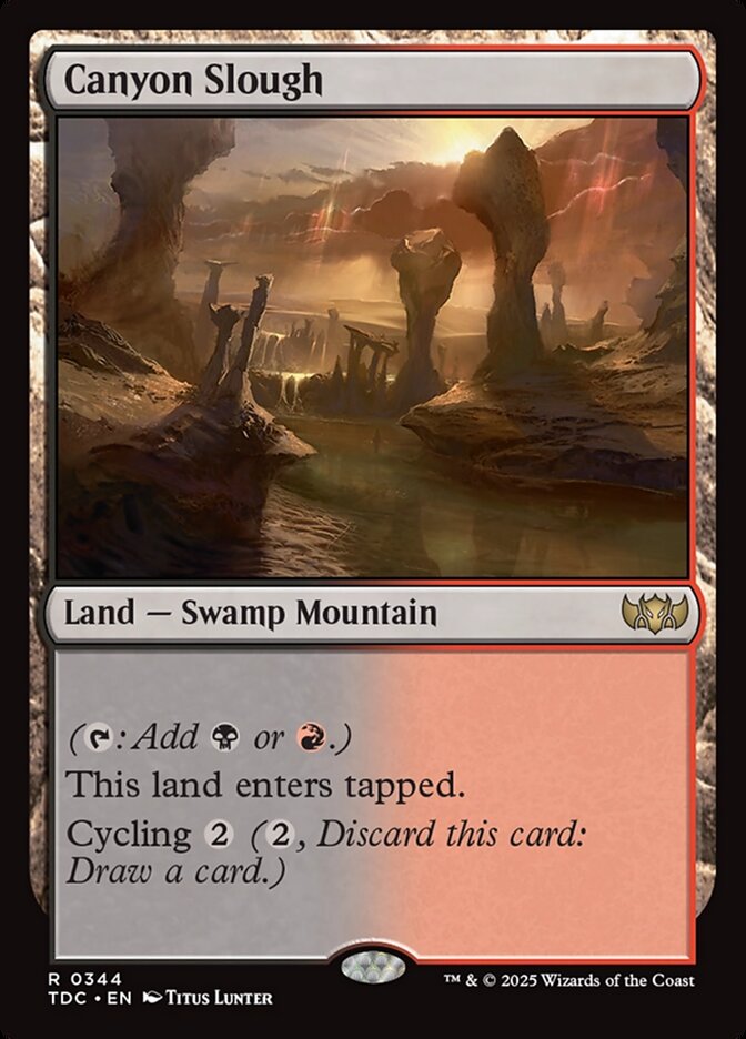 Canyon Slough 344 (Commander: Tarkir: Dragonstorm)  | Good Games Modbury