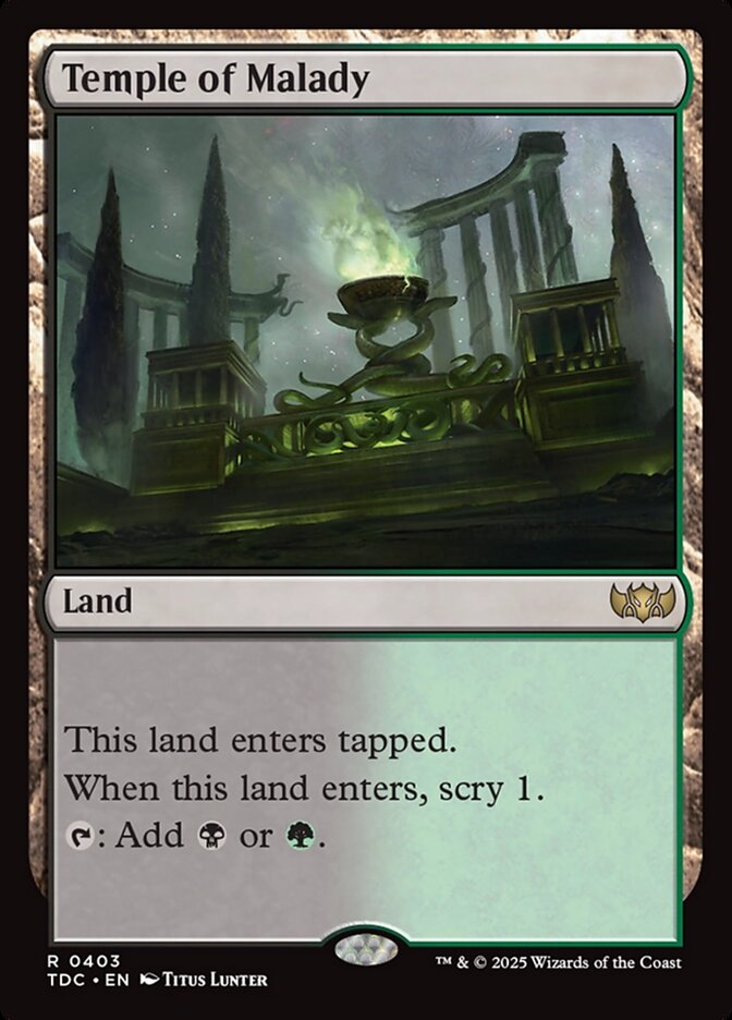 Temple of Malady 403 (Commander: Tarkir: Dragonstorm)  | Good Games Modbury