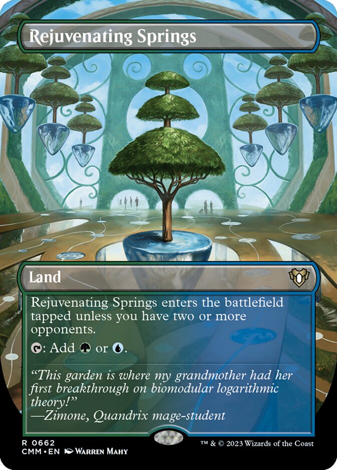 Rejuvenating Springs 662/451 (Commander Masters)  - Borderless | Good Games Modbury