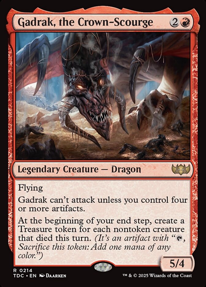 Gadrak, the Crown-Scourge 214/413 (Commander: Tarkir: Dragonstorm)  | Good Games Modbury