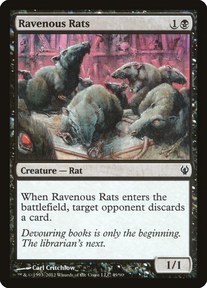 Ravenous Rats 49/90 (Duel Decks: Izzet vs. Golgari)  | Good Games Modbury