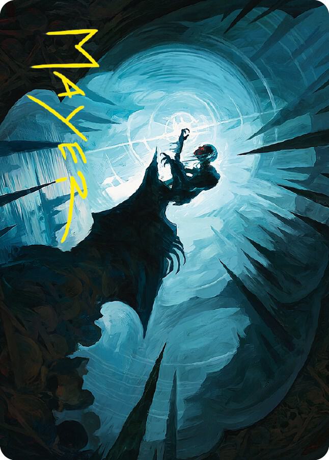 Gollum Patient Plotter Art Card Gold Stamped Signature 41 (Art Series: Universes Beyond: The Lord of the Rings: Tales of Middle-earth)  | Good Games Modbury